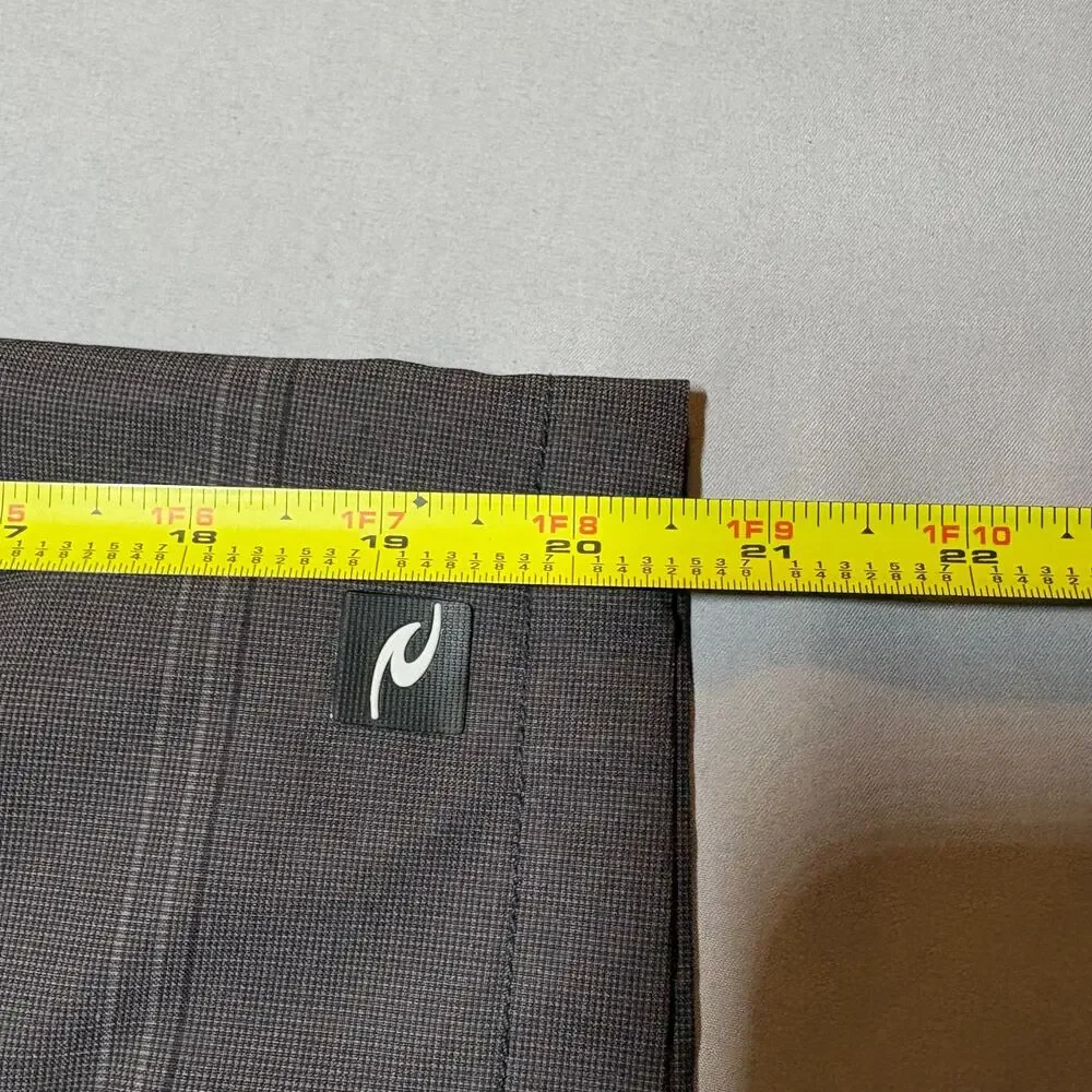 Rip curl boardwalk grey striped hybrid shorts